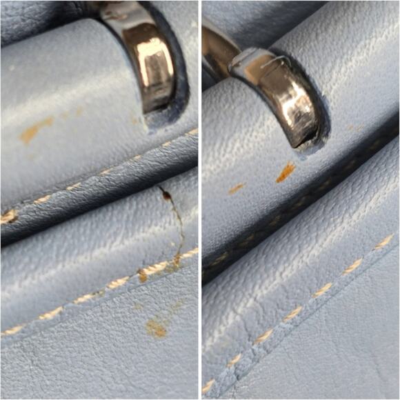 Coach Vintage Soho Leather Tote Light Blue 9544 - Picture 10 of 12